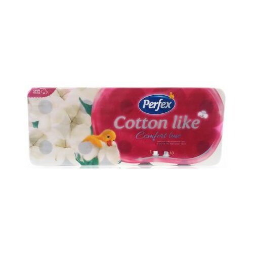 Perfex cotton like comfort line troslojni toalet papir 10 komada Cene