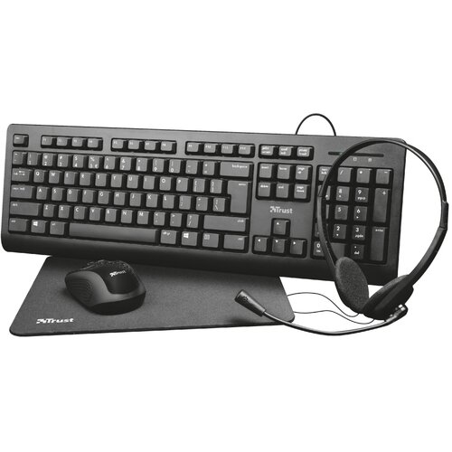Trust Primo 4in1 Office set tastatura+wireless mi&scaron;+podloga za mii&scaron;+slu&scaron;alice Cijene