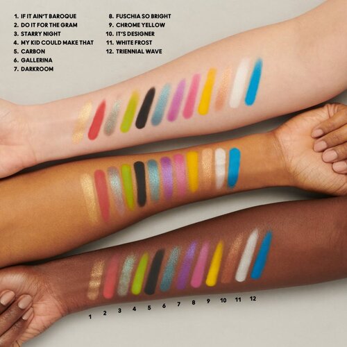 MAC Cosmetics Connect In Colour Eye Shadow Palette 12 shades paleta senčil za oči odtenek Hi-Fi Colour 12,2 g Slike