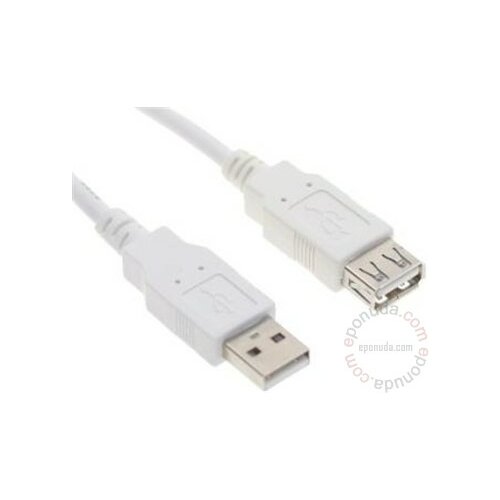 Fast Asia USB A - USB A M/F (produni) 1.8m White kabal Slike