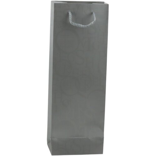  Wine Bottle Gift Bag Pattern With Inscriptions 35 x 12 x 9 cm Slike