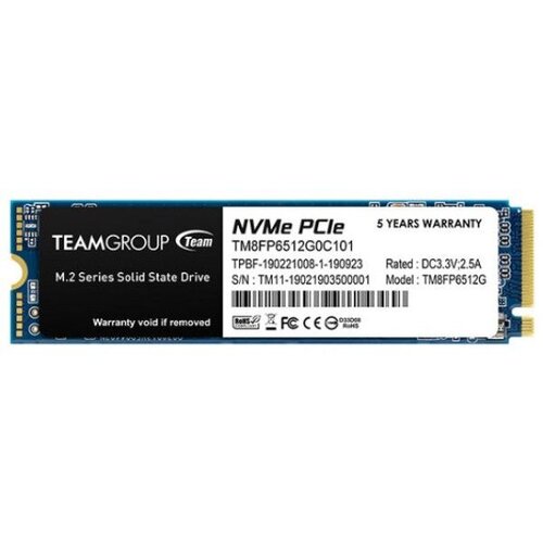 Team Group Teamgroup Mp33 512gb m.2 pcie nvme (tm8fp6512g0c101) ssd Cene