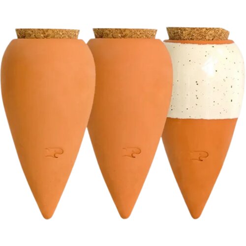 Mini Ollas Trio - 2 terracotta + 1 speckled white Cene