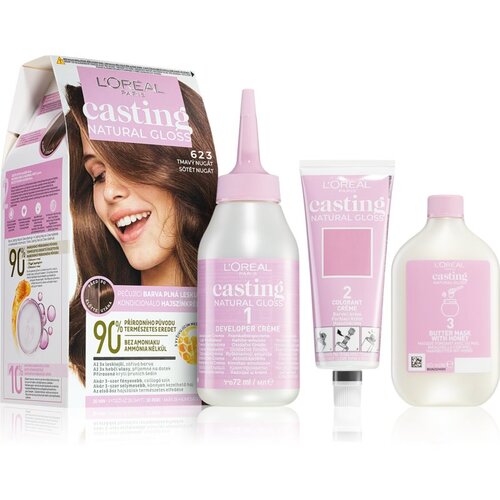 L&amp;acute;Or&amp;eacute;al Paris casting natural gloss barva za lase za barvane lase za vse vrste las 48 ml odtenek 623 Slike