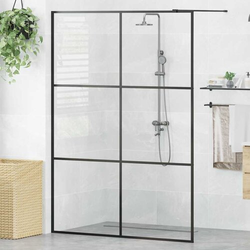 Pregrada za tu&scaron;iranje s prozirnim staklom ESG 140 x 195 cm crna Cijene