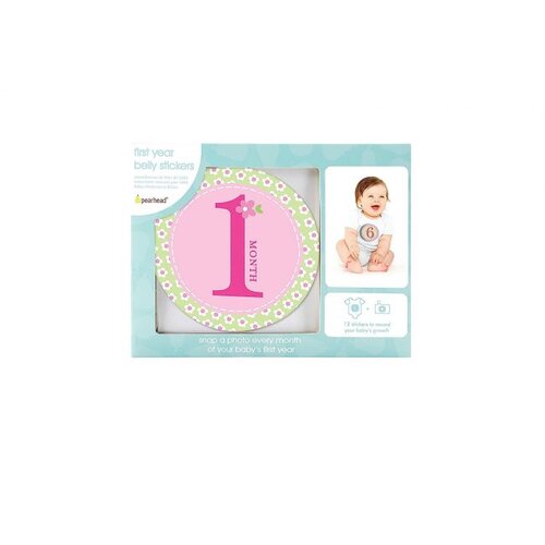 Pearhead Stikeri Baby Milestone, 12 komada, Roze Cene