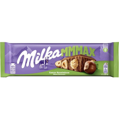 Milka Čokolada s celimi le&amp;scaron;niki - 250 g Slike