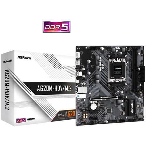 AsRock MB A620M-HDV/M.2AM5, 2xDDR5, DP, HDMI, 2xM.22xSATA, RAID, microATX Cijene