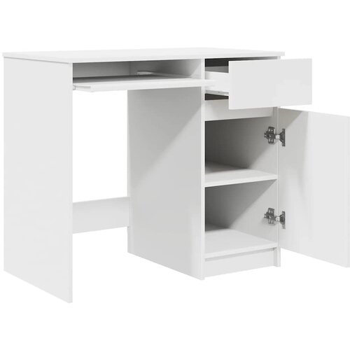  Stol Bijeli 86x49x76 cm Konstruirano drvo Slike