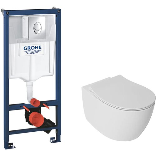 Grohe wc šolja isvea bela vodokotlić grohe hrom sjaj okrugli taster Cene