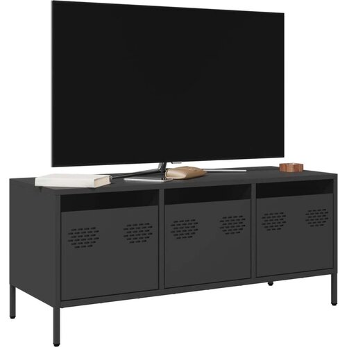 TV ormarić crni 101 5x39x43 5 cm hladno valjani čelik Cijene