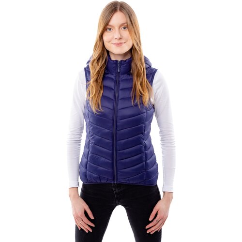 Glano Women&amp;#039;s quilted vest - dark blue Slike