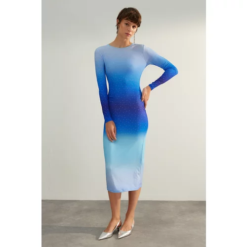 Trendyol Multi-colored Printed Evening Dress