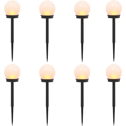 vidaXL Sončne luči za zunanjo uporabo z zemeljskim klinom 8 pcs ABS, (5000358836) Cene