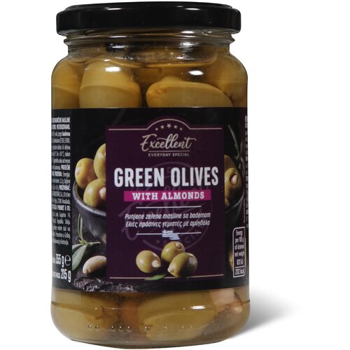 Excellent Zelene masline sa bademom 355g Cene
