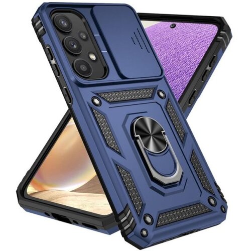  futrola hard protect sa prstenom za samsung galaxy A25 plava Slike