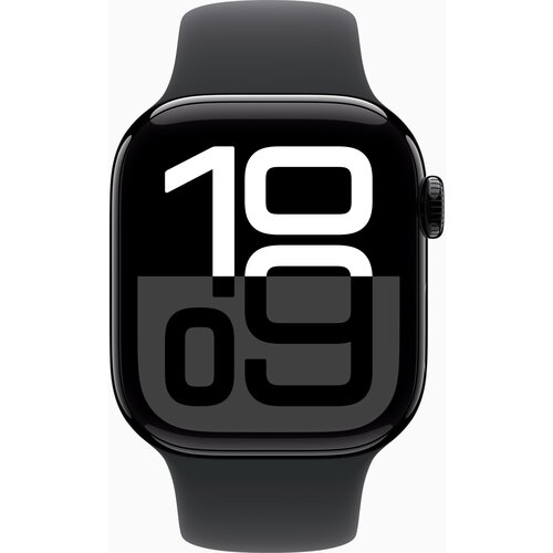 Apple Watch S10 Cellular 46mm Jet Black aluminium case with Black sport band - M/L, (21681418) Slike