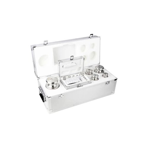 Kern Set utega 354-096, OIML klasa M2, nazivna vrijednost 1 g - 10 kg, gumb, fino tokareni nehrđajući čelik, u aluminij Cijene