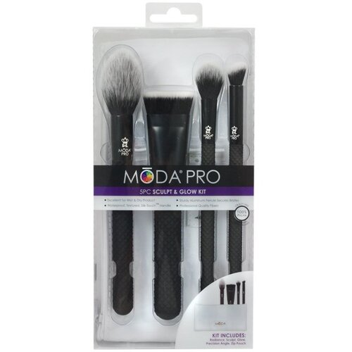 MŌDA&amp;reg; Pro Set četkica za konturisanje i highlight Slike