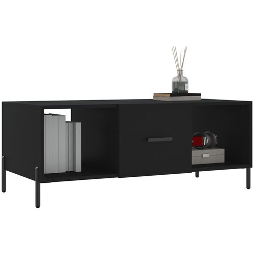  Stolić za kavu crni 102 x 50 x 40 cm od konstruiranog drva Slike