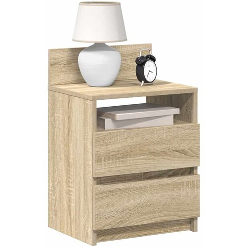 vidaXL Nočne omarice z 2 predaloma 2 kosa sonoma hrast 40x33x60 cm Cene