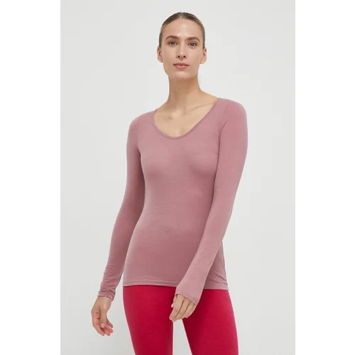 ICEBREAKER Funkcionalna majica dugih rukava Siren boja: ružičasta