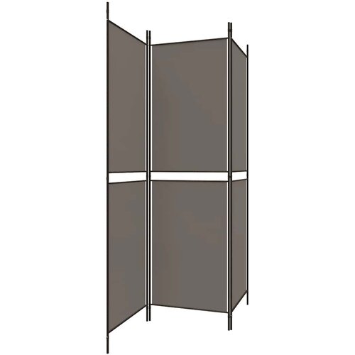  pregrada s 3 panela antracit 150x180 cm od tkanine Slike