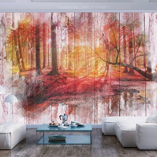  Samoljepljiva foto tapeta - Autumnal Forest 196x140 Slike