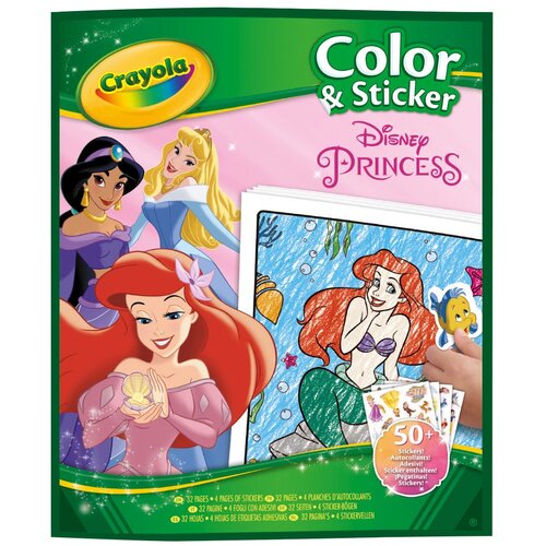 Menart Toys Crayola Disney Princess - Pobarvanka z nalepkami, (21672946) Slike