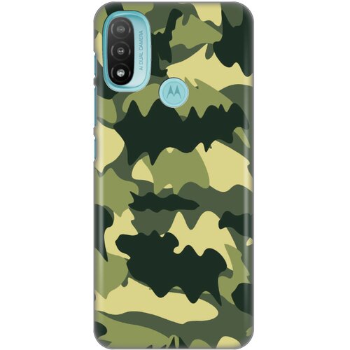 Teracell silikonska maska za Motorola Moto E20 Army Print Skin maslinasta Cene