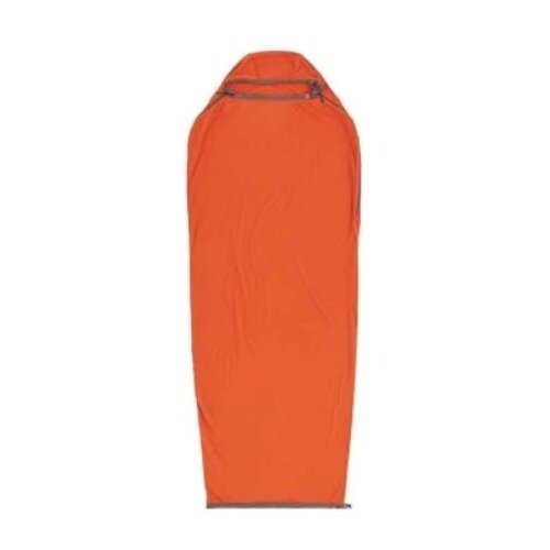 Sea To Summit Reactor Fleece Sleeping Bag Liner - Mummy W /Drawcord- compact- orange Slike