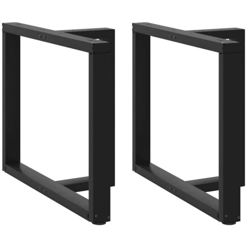 VidaXL noge za jedilno mizo t-oblika 2 kosa črna 100x35x(72-73) cm Slike