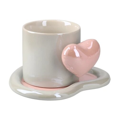  Moka set šolja sa tacnom keramička srce ( 705407 ) Cene