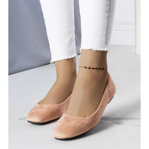 Gemre Pink eco-suede ballet flats Jules Cijene