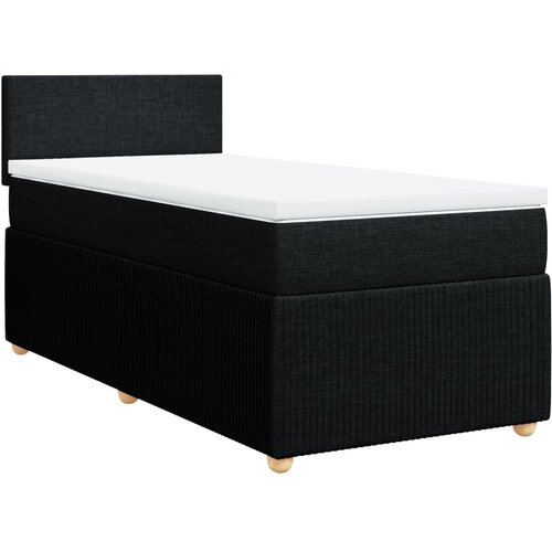 Maison Chic Box spring postelja - Vzmetna postelja z vzmetnico črna 80x200 cm blago SL18298, (21885389) Slike