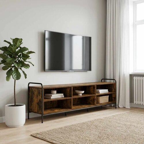  TV ormar 140 x 39 5 x 50 cm Dimljeni hrast Konstruirano drvo - Dimljeni hrast 167 5 x 36 5 x 50 cm Slike