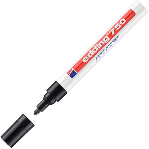 Marker permanentni lakirajući 2-4mm edding 750 crni Cene