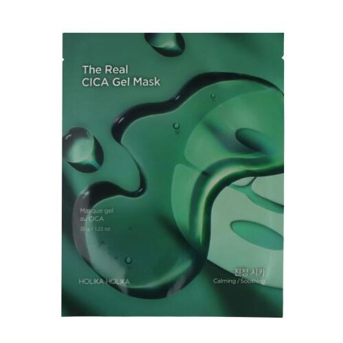 Holika Holika The Real CICA Gel Mask obnovitvena in pomirjujoča nočna maska za obraz 35 g unisex Slike