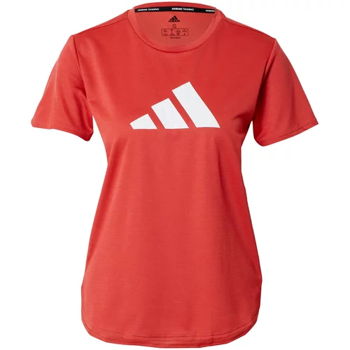 Adidas Tehnička sportska majica crvena / bijela