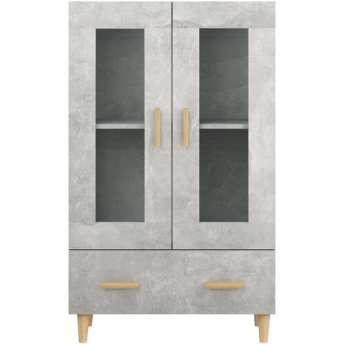  Visoka komoda siva boja betona 70x31x115 cm konstruirano drvo Slike