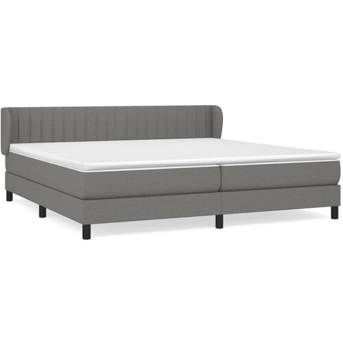 Maison Chic Box spring postelja - Vzmetna postelja z vzmetnico temno siva 200x200 cm blago SL19734, (21893678) Cene