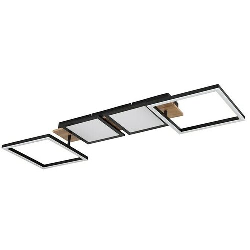 Globo LED stropna svjetiljka Bossy (36 W, D x Š x V: 100 x 27 x 11 cm, Crna, smeđa, Topla bijela) Cijene