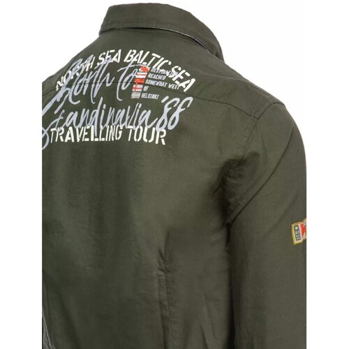 DStreet Men's khaki shirt DX2279 Cene