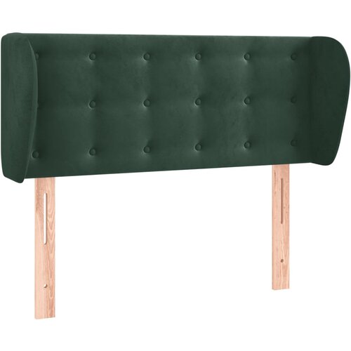 VidaXL Uzglavlje s u&amp;scaron;ima tamnozeleno 103x23x78/88 cm bar&amp;scaron;unasto Slike