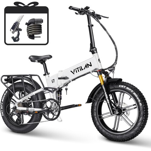 Vitilan Električno zložljivo kolo i7 Pro 3.0 - 750W 48V 20Ah - 8 prestava - bela, (21960303) Cene