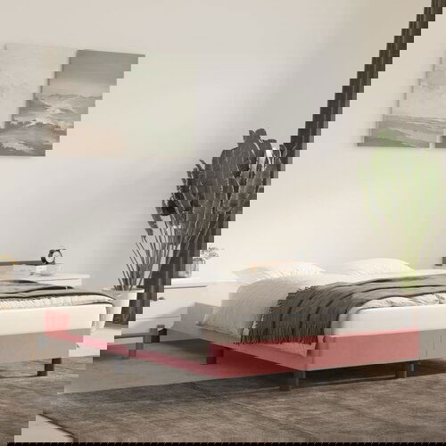 VidaXL Okvir za krevet ružičasti 120 x 200 cm bar&amp;scaron;unasti Slike
