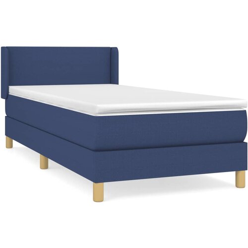 Maison Chic Box spring postelja - Vzmetna postelja z vzmetnico modra 80x200 cm blago SL13400, (21883199) Slike