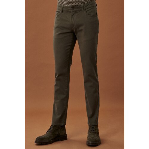 AC&Co / Altınyıldız Classics Men's Khaki Slim Fit Slim Fit Cotton Flexible Chino Trousers. Slike