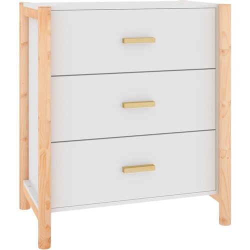 Maison Chic Komoda - Predalnik bela 62x38x70 cm inženirski les, (21716449) Cene