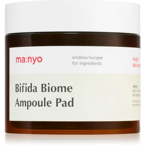 ma:nyo Bifida Biome eksfolijacijske blazinice za čišćenje za hidrataciju i zatezanje kože 70 kom